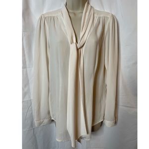WHBM NWT size 8 tie front blouse